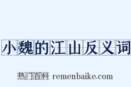 小魏的江山反义词是什么意思的图片